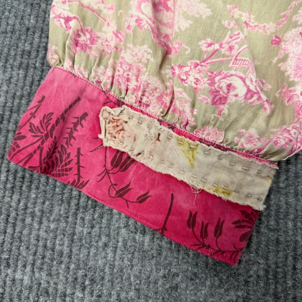 Magnolia Pearl Kiki Bloomers Womens OS 200 Betsy Pink Floral Cotton Boho Cottage - Picture 10 of 16